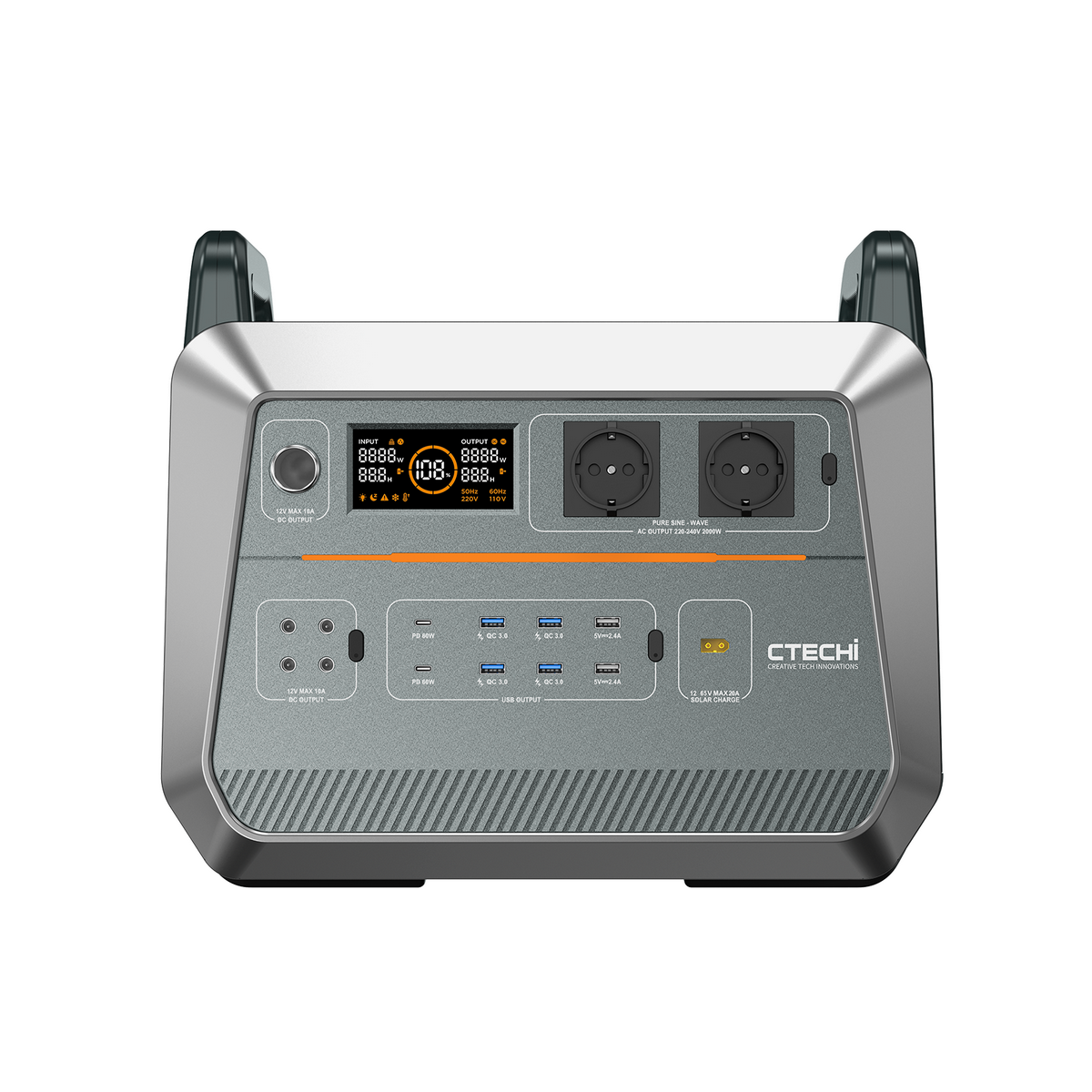 Зарядна станція CTECHi ST2000 / 2000 Вт / 1536 Вт/г